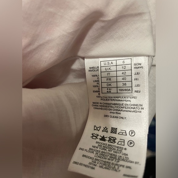 Brooks Brothers Embroidered Red Dress Size 6 Fit And Flare - Picture 7 of 8